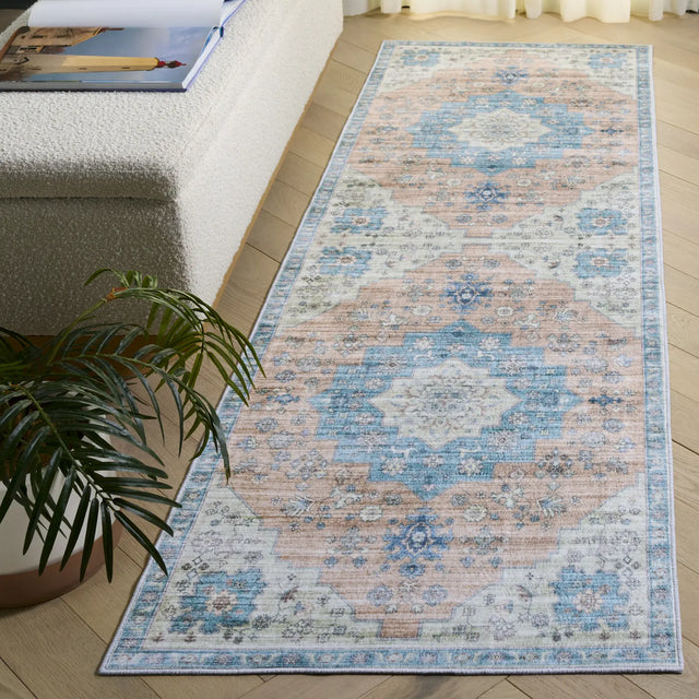 Safavieh Arizona 2'-6" x 8'-0" Rug in Light Brown / Teal