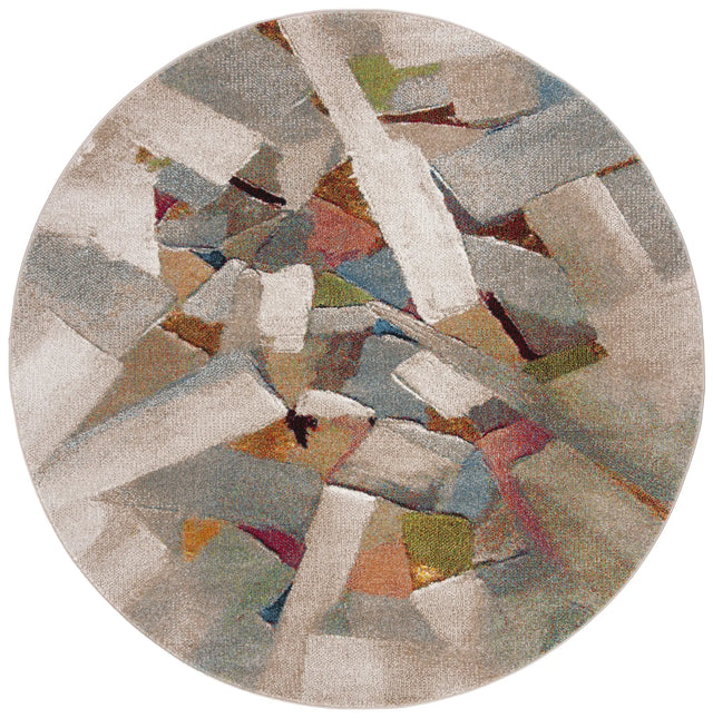 Safavieh Porcello 10'-0" x 10'-0" Rug in Grey / Multi