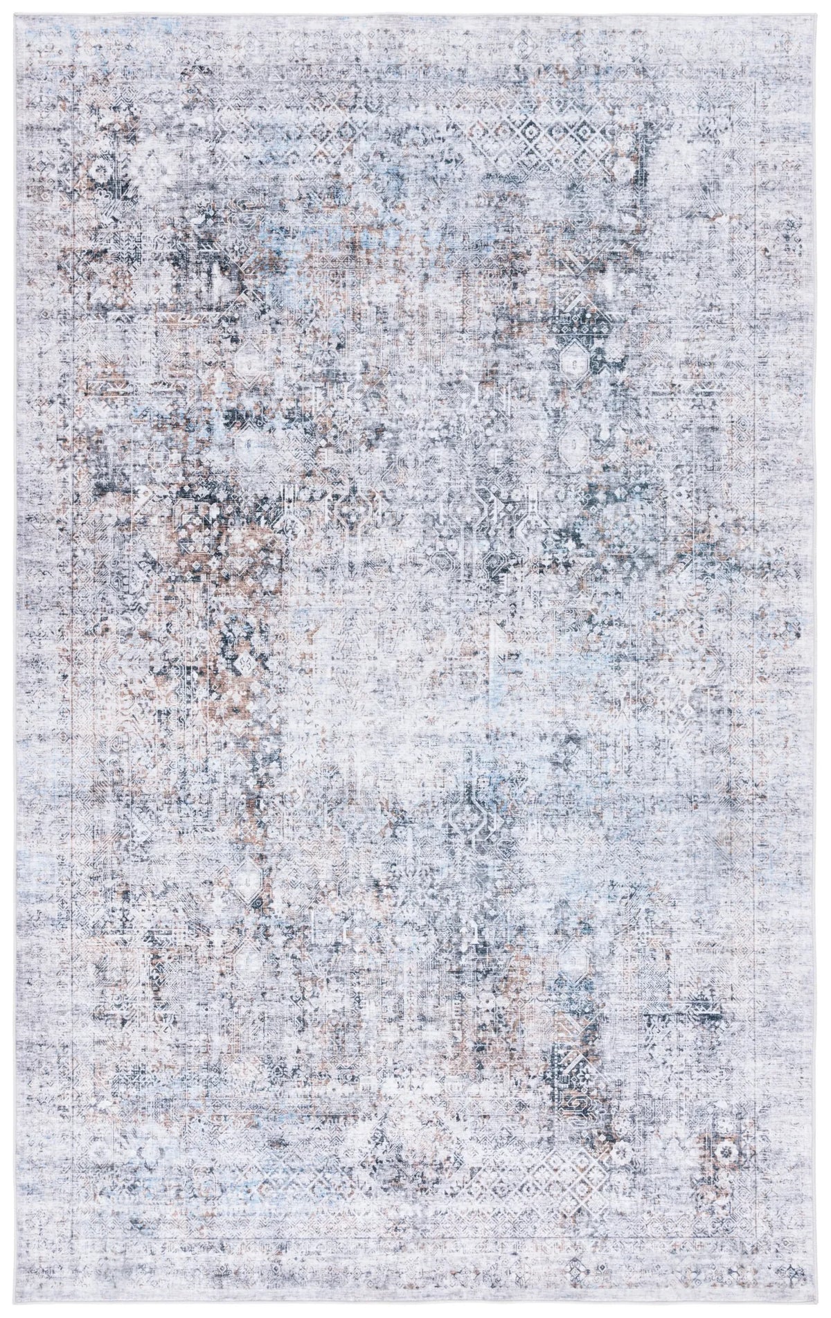 Safavieh Santa Monica 4'-0" x 6'-0" Rug in Beige / Charcoal