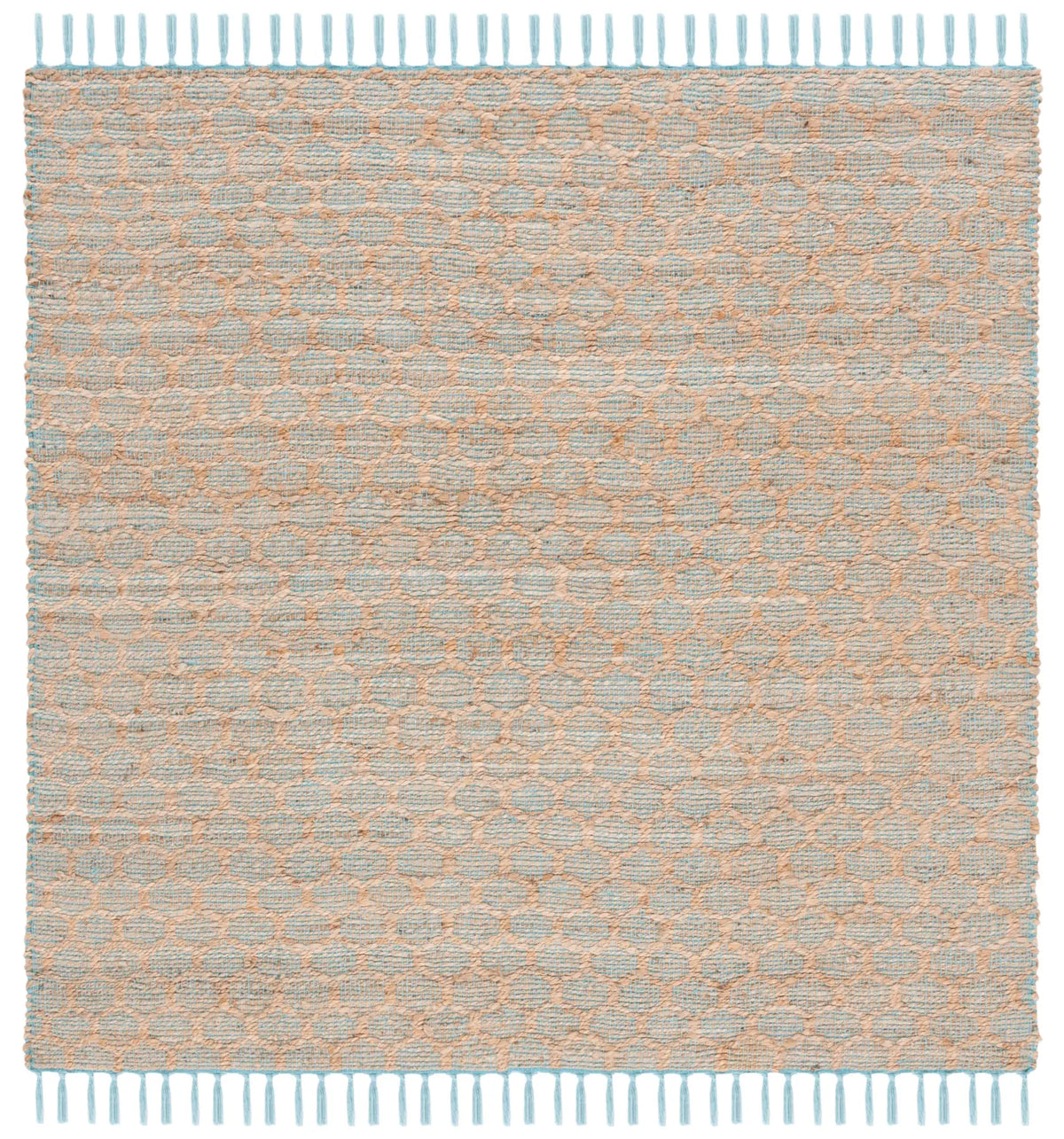 Safavieh Cape Cod 6'-0" x 6'-0" Rug in Light Blue / Natural