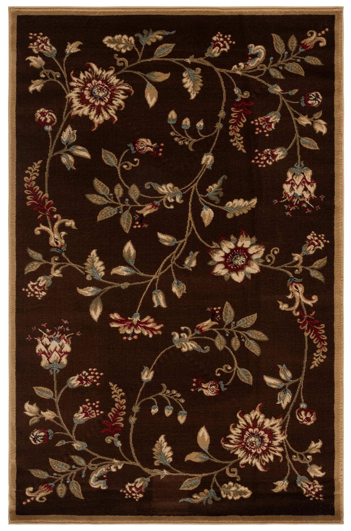 Safavieh Lyndhurst 3'-3" x 5'-3" Rug in Brown / Multi