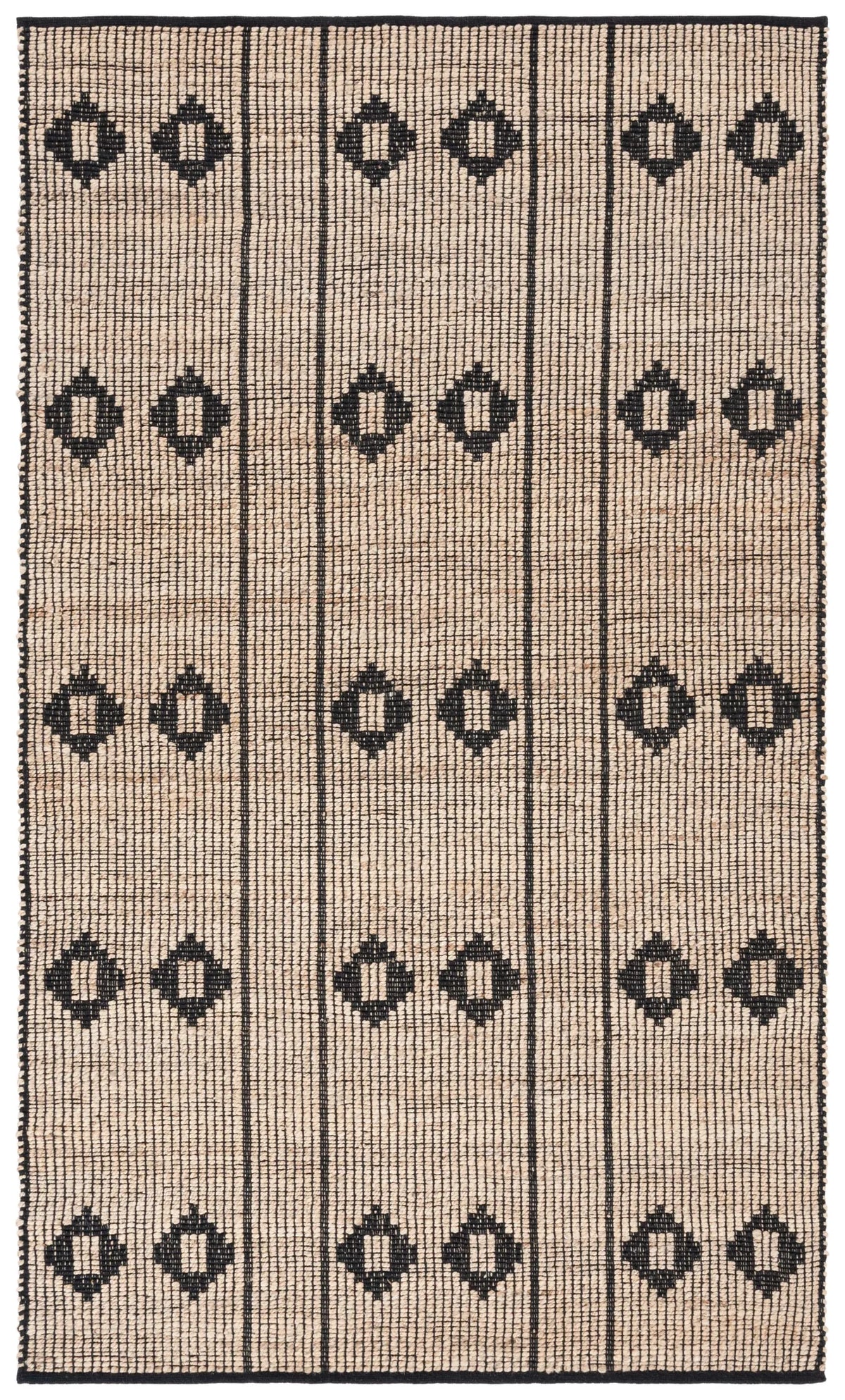 Safavieh Natural Fiber 4'-0" x 6'-0" Rug in Natural / Black