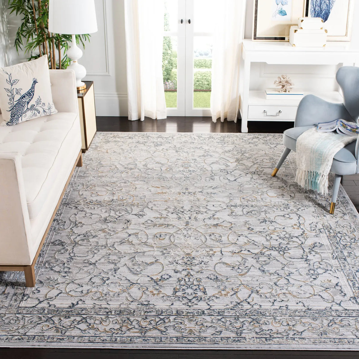 Safavieh Martha Stewart 8'-0" x 10'-0" Rug in Cream / Grey