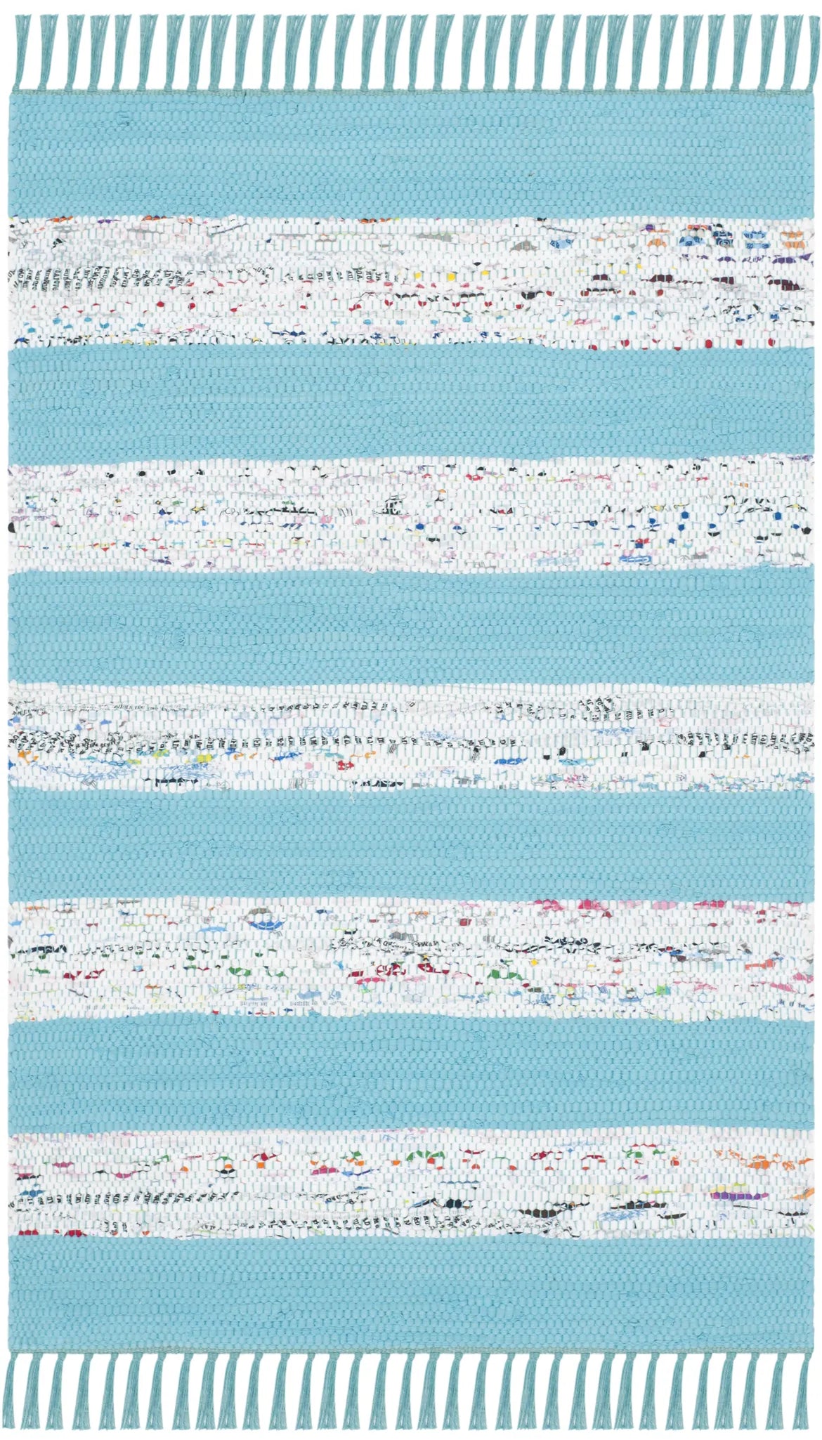 Safavieh Montauk 2'-6" x 4'-0" Rug in Ivory / Turquoise