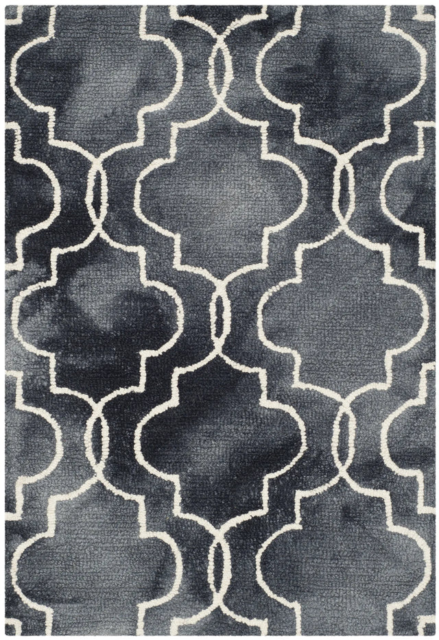 Safavieh Dip Dye 2'-0" x 3'-0" Rug in Graphite / Ivory