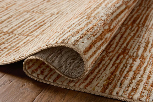 Loloi Nellie NEL-01 Terracotta / Ivory Rug - pile height