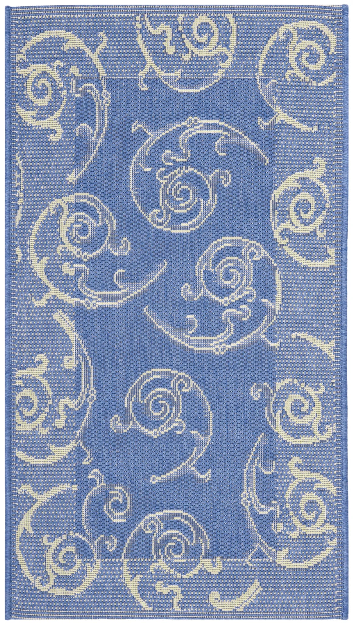 Safavieh Courtyard 2'-0" x 3'-7" Rug in Blue / Natural