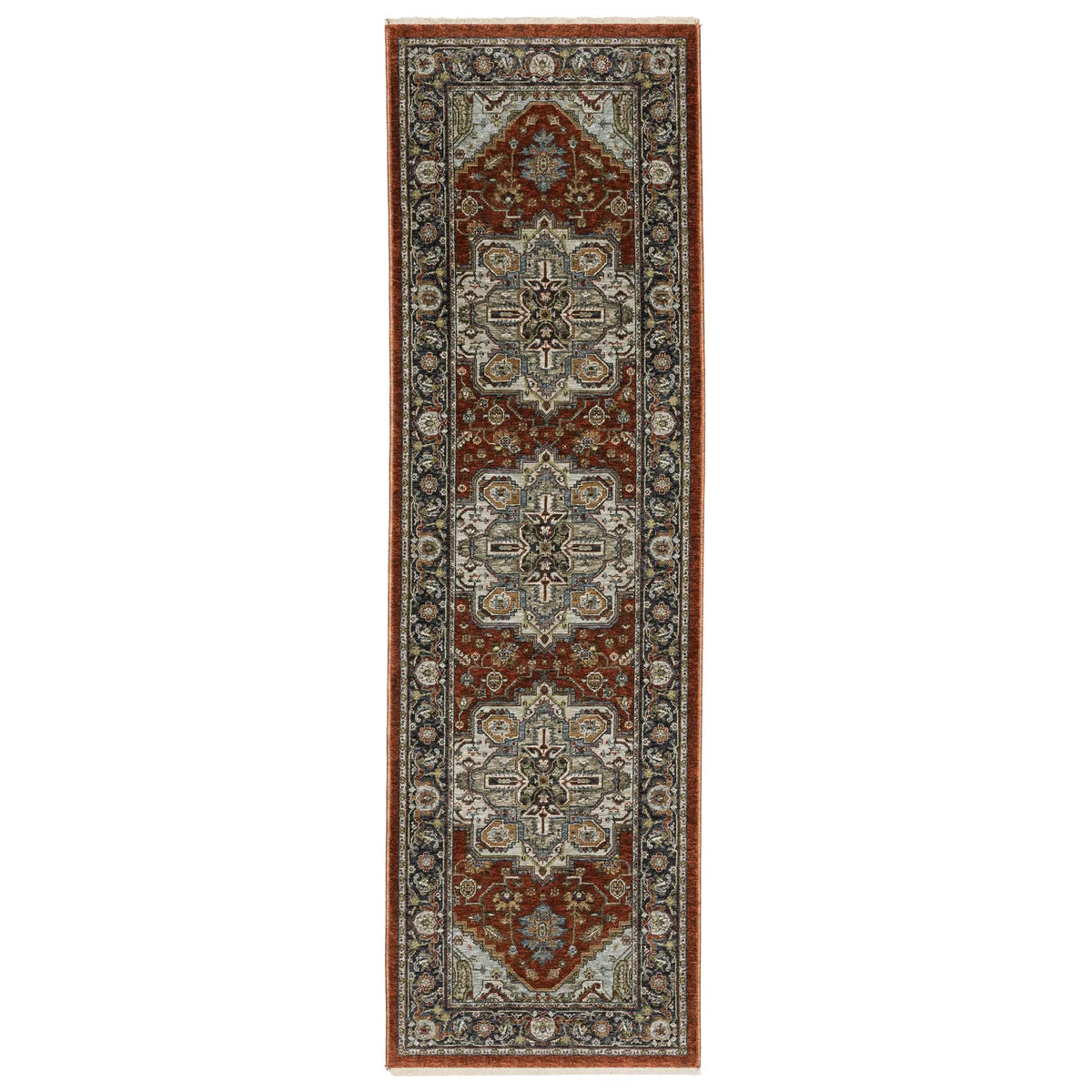 Oriental Weavers Sphinx Aberdeen 1144R Red/ Blue Rugs - runner