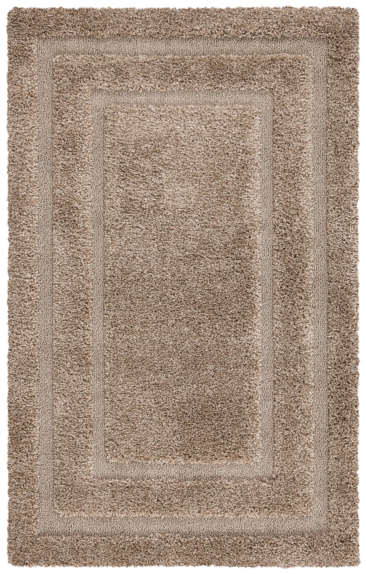 Safavieh Florida Shag 3'-3" x 5'-3" Rug in Beige / Beige