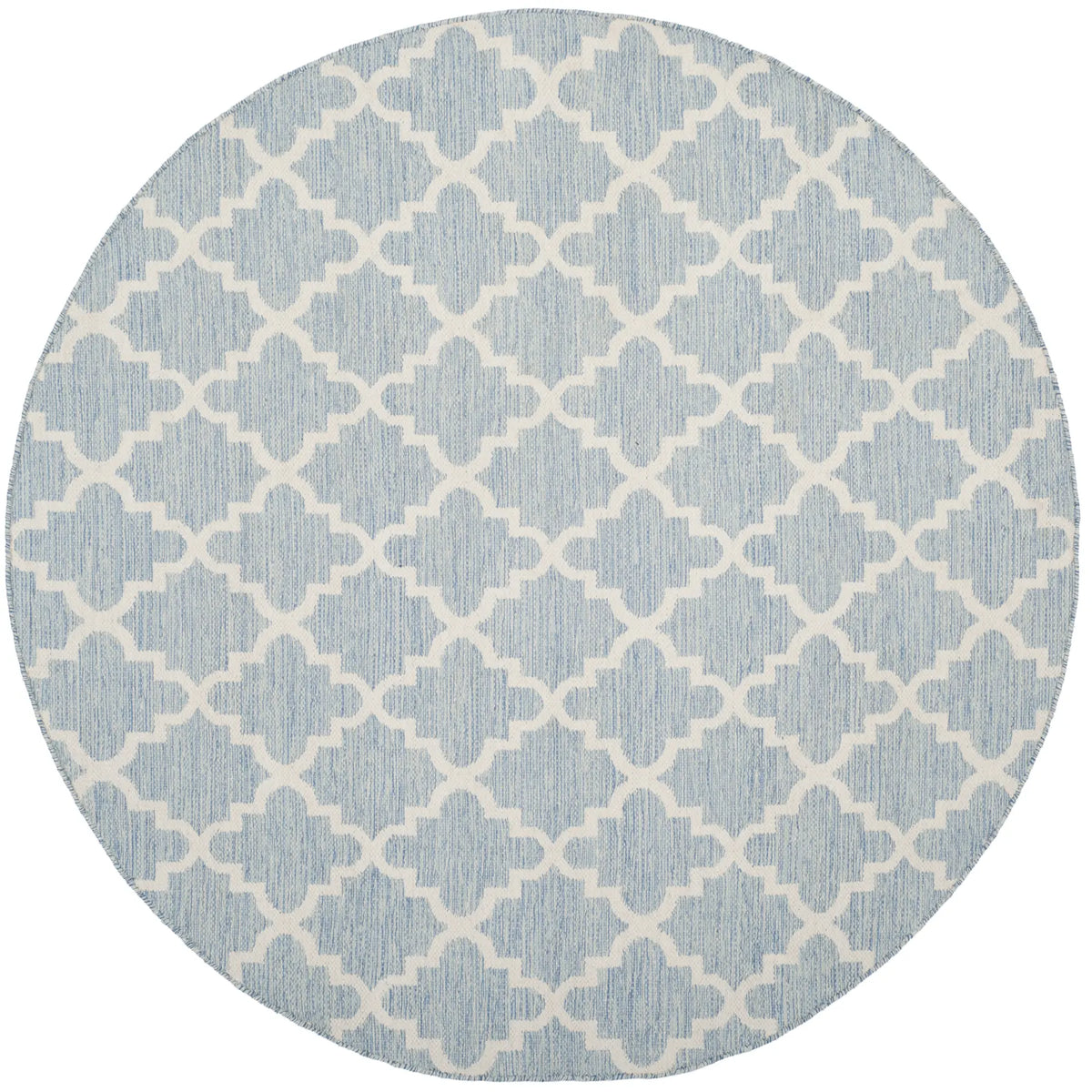 Safavieh Montauk 6'-0" x 6'-0" Rug in Light Blue / Ivory