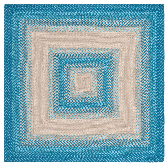 Safavieh Braided 5'-0" x 5'-0" Rug in Blue / Beige