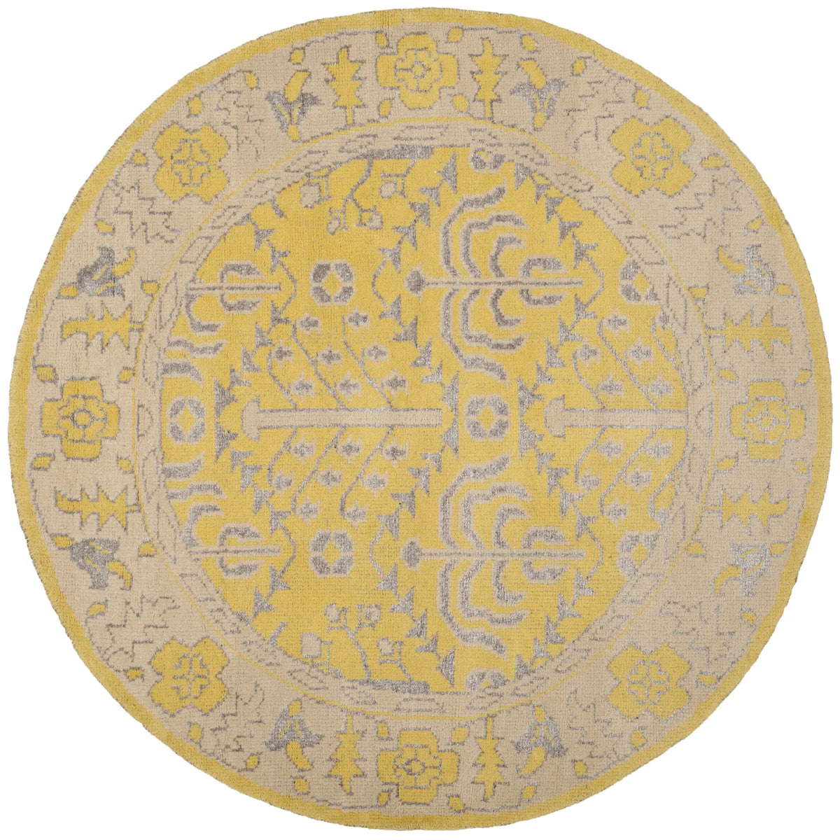 Safavieh Stone Wash 6'-0" x 6'-0" Rug in Yellow