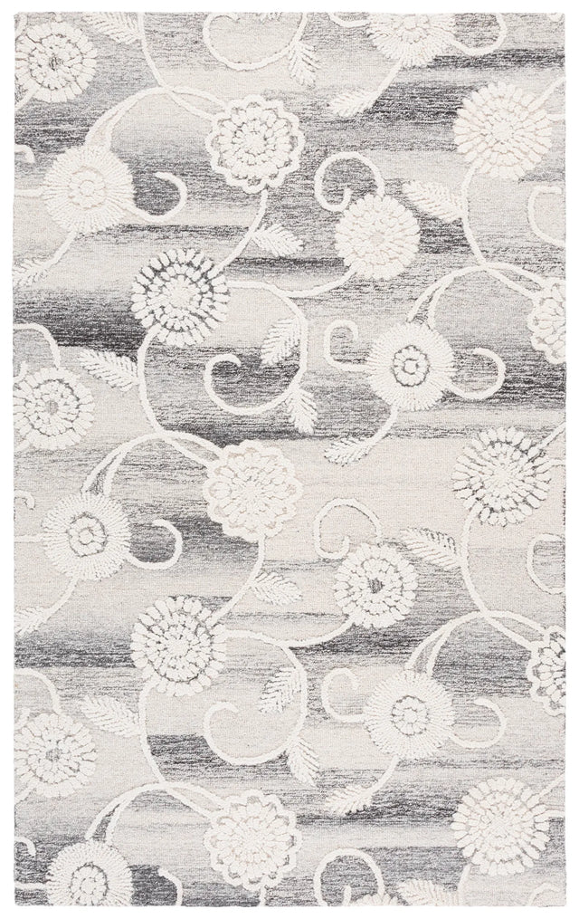 Safavieh Metro 4'-0" x 6'-0" Rug in Grey / Ivory