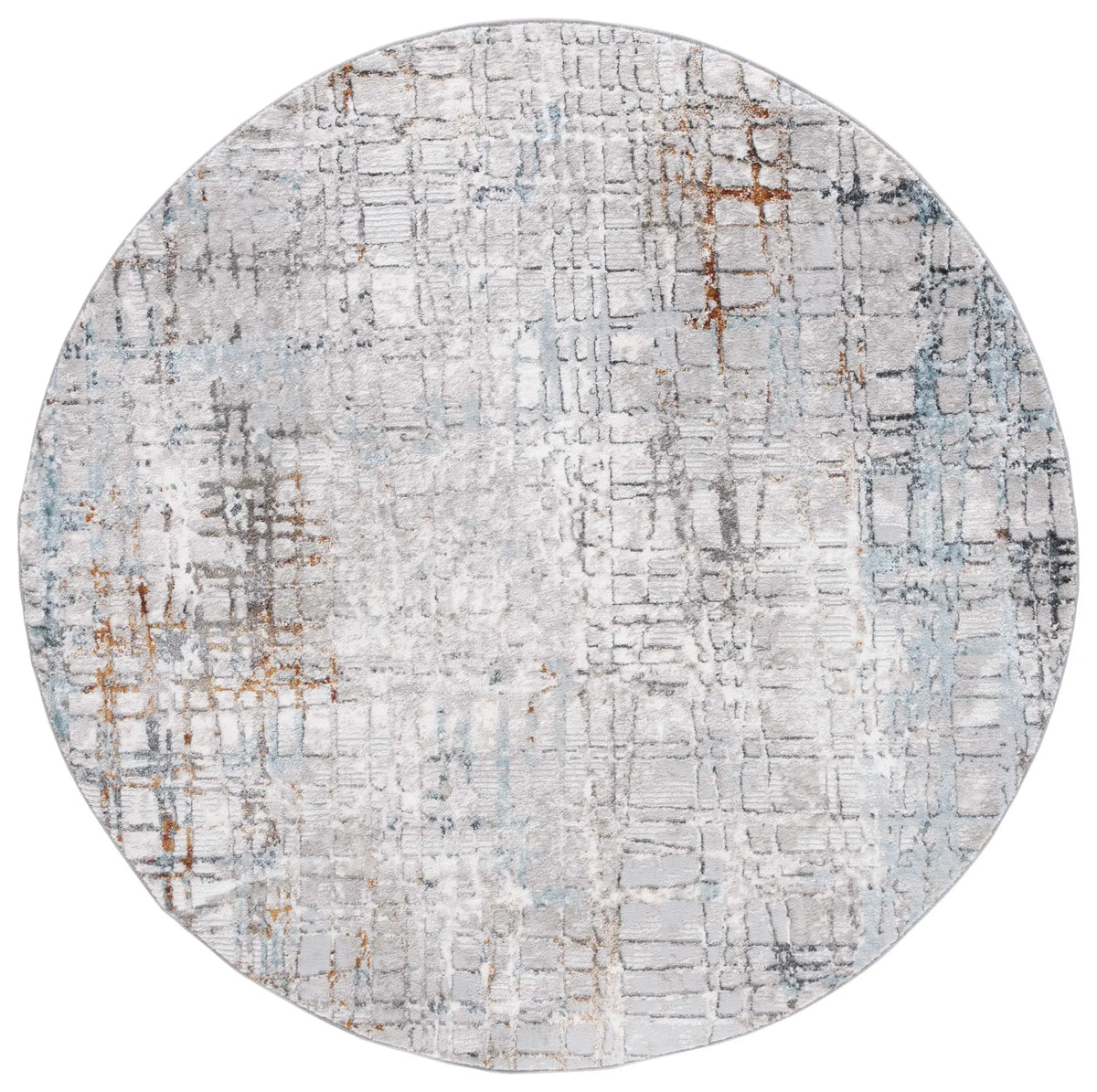 Safavieh Meadow 500 6'-7" x 6'-7" Rug in Grey / Blue