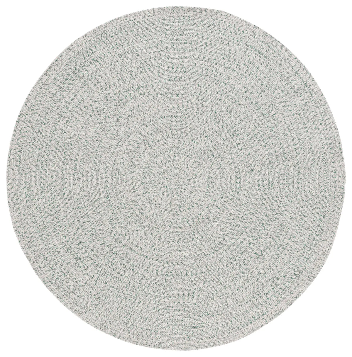 Safavieh Braided 5'-0" x 5'-0" Rug in Ivory / Green