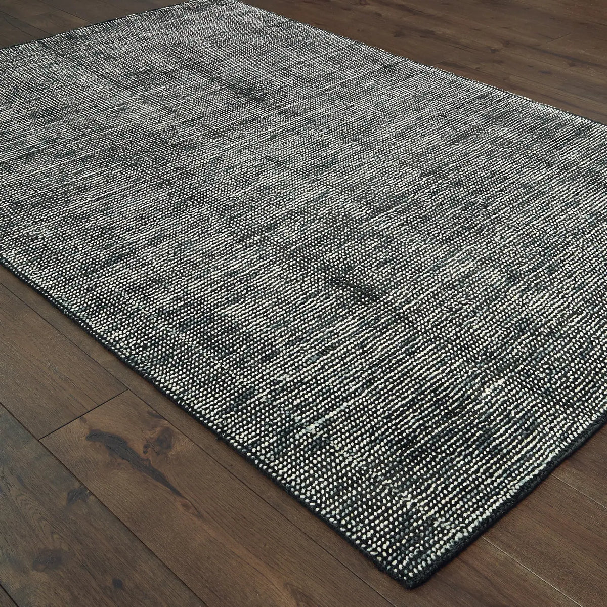 Oriental Weavers Sphinx Lucent 45904 Charcoal/ Black Rug - angle detail