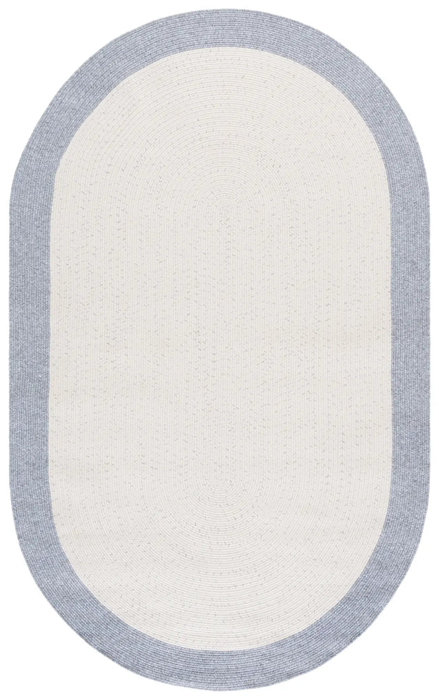 Safavieh Braided 5'-0" x 8'-0" Rug in Ivory / Grey