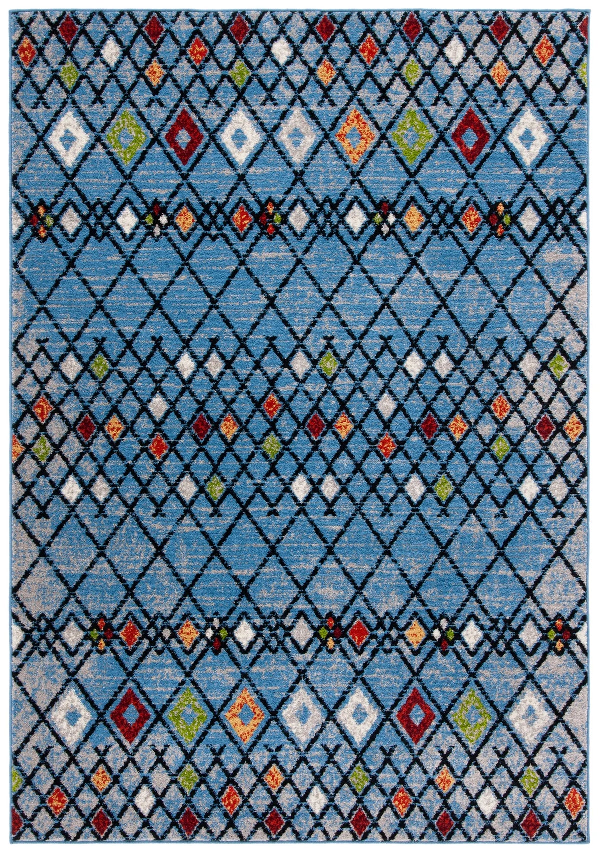 Safavieh Amsterdam 4'-0" x 6'-0" Rug in Blue / Ivory