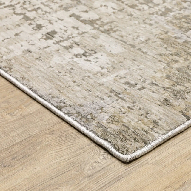 Oriental Weavers Nebulous 001H9 Beige/ Grey Rug - corner detail