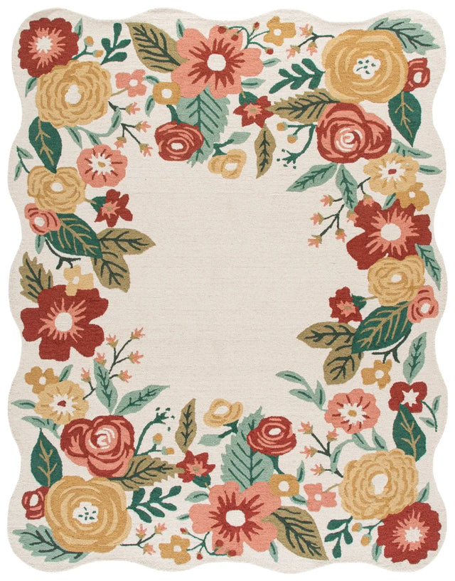 Safavieh Jardin 8'-0" x 10'-0" Rug in Ivory / Red