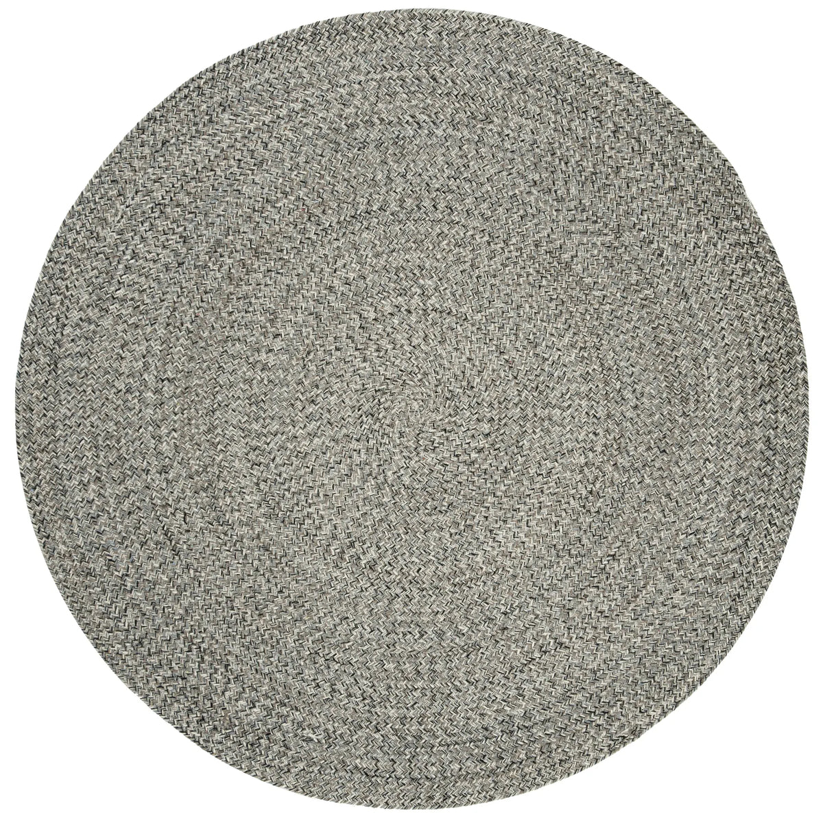 Safavieh Braided 5'-0" x 5'-0" Rug in Ivory / Steel Grey