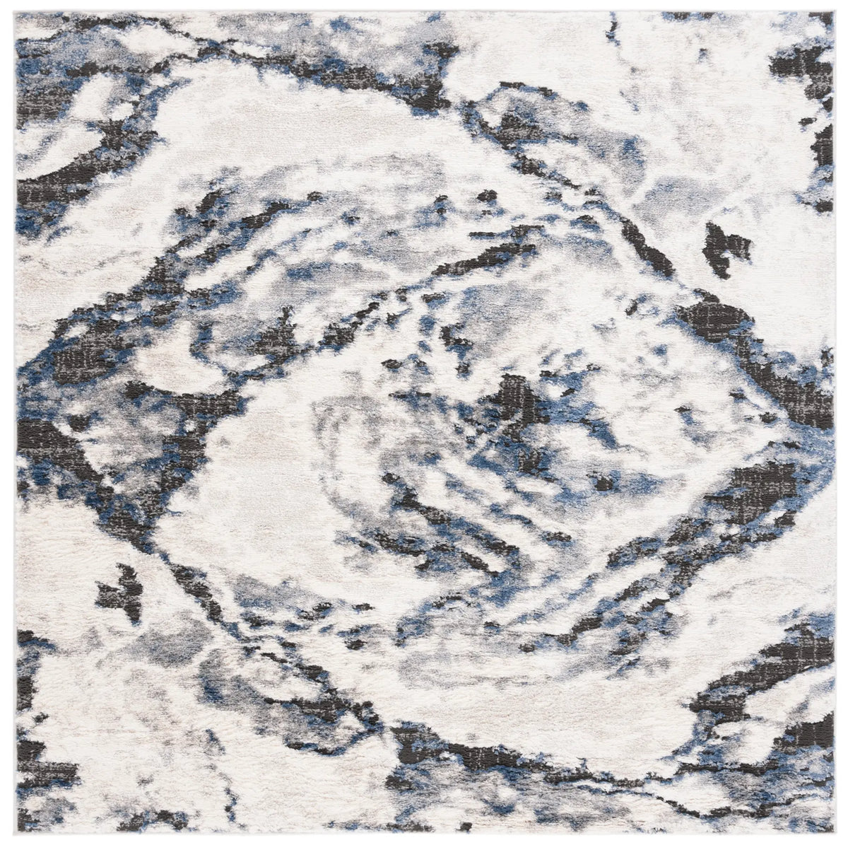 Safavieh Petra 6'-7" x 6'-7" Rug in Ivory / Blue