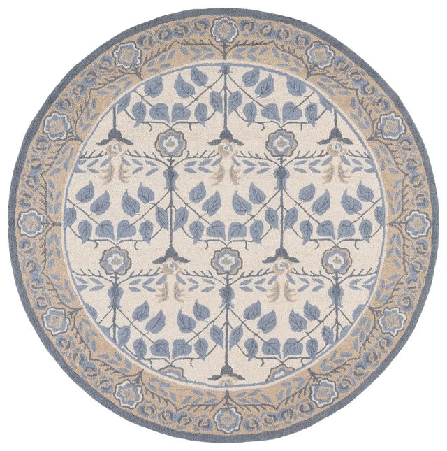 Safavieh Martha Stewart 6'-0" x 6'-0" Rug in Light Blue / Ivory