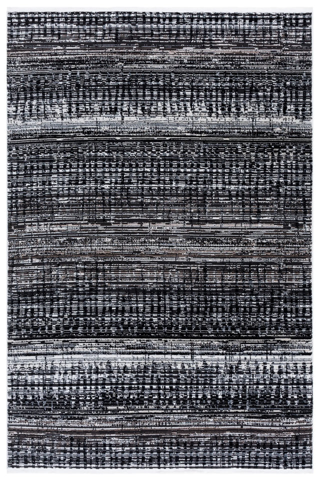 Safavieh Mila 4'-0" x 6'-0" Rug in Black / Beige Ivory