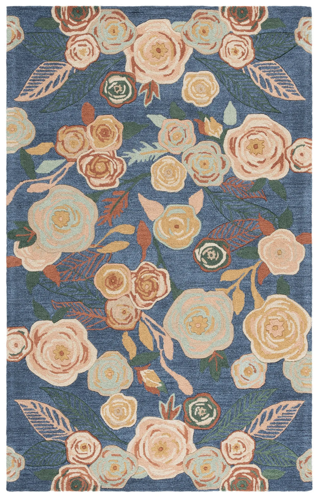 Safavieh Jardin 4'-0" x 6'-0" Rug in Blue / Pink