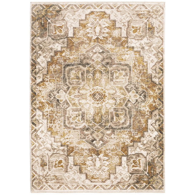 Oriental Weavers Sphinx Maharaja 661C1 Gold/Brown Rugs - main flat