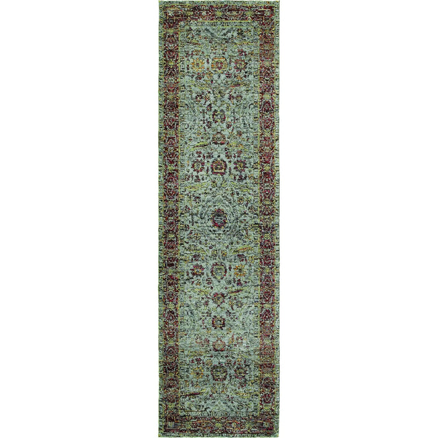 Oriental Weavers Sphinx Andorra 7155A Blue/Red Rugs - runner