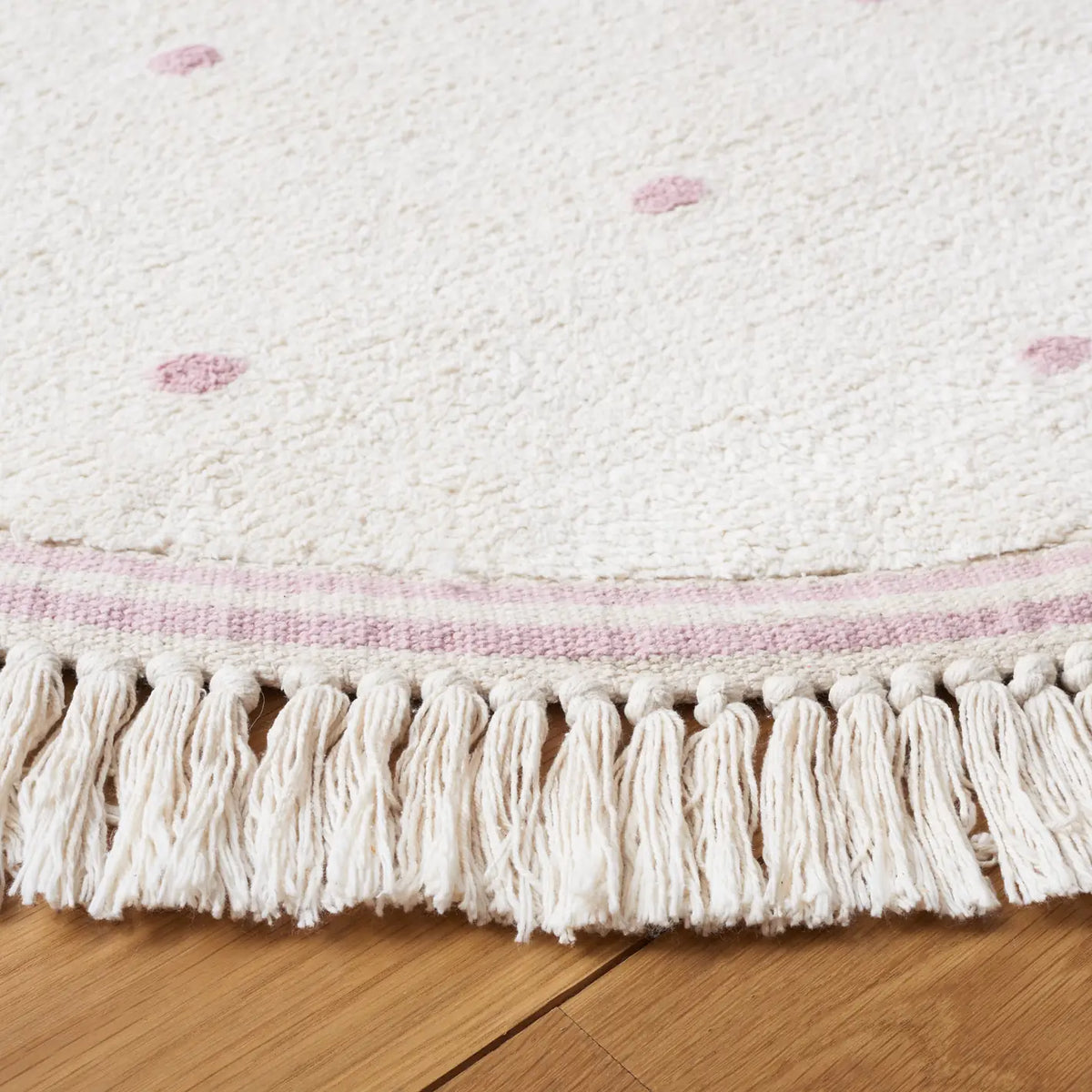 Safavieh Easy Care 6'-0" x 6'-0" Rug in Ivory / Pink