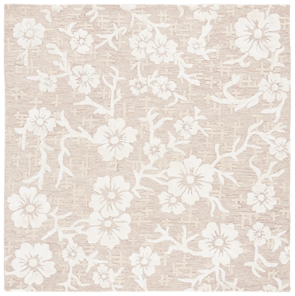 Safavieh Glamour 6'-0" x 6'-0" Rug in Beige / Ivory