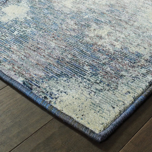 Oriental Weavers Sphinx Evolution 8000B Navy/Ivory Rugs - corner detail