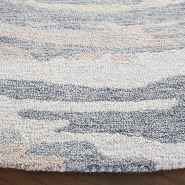 Safavieh Ebony 6'-0" x 6'-0" Rug in Grey / Ivory