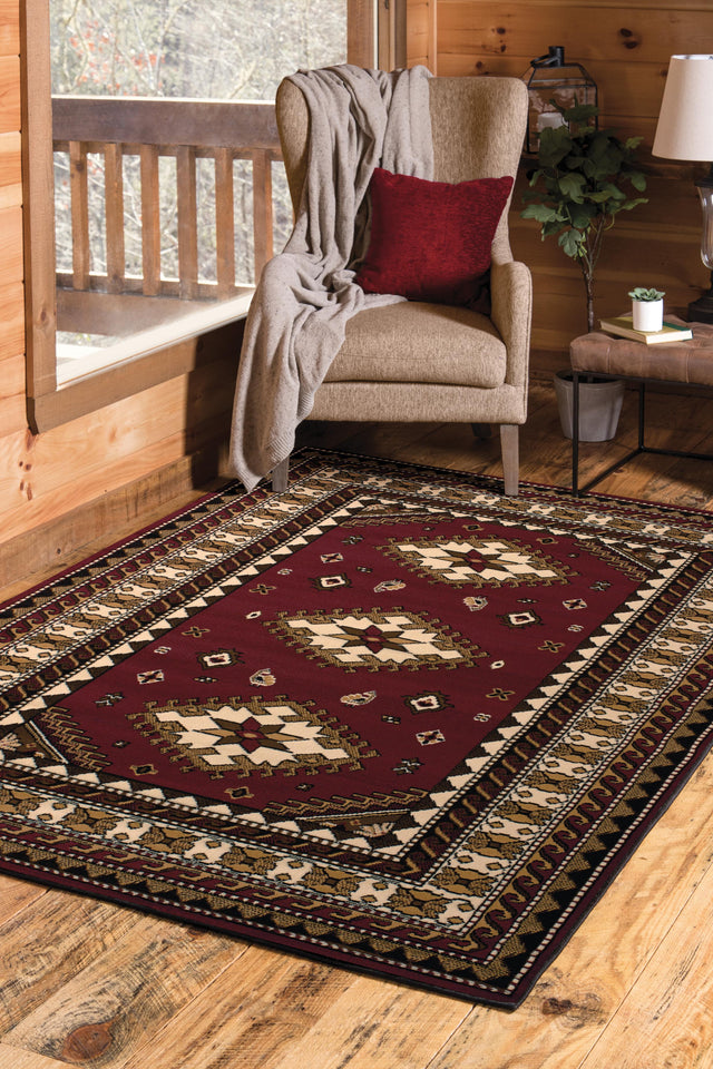 United Weavers Dallas Tres Burgundy (851-10235) Rugs