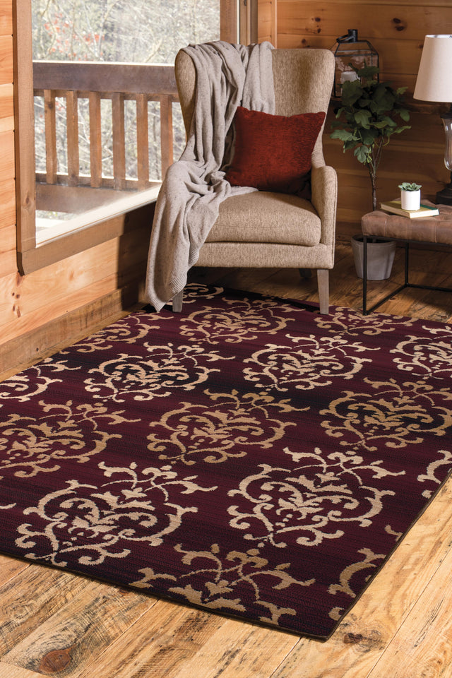 United Weavers Dallas Countess Burgundy (851-10734) Rugs