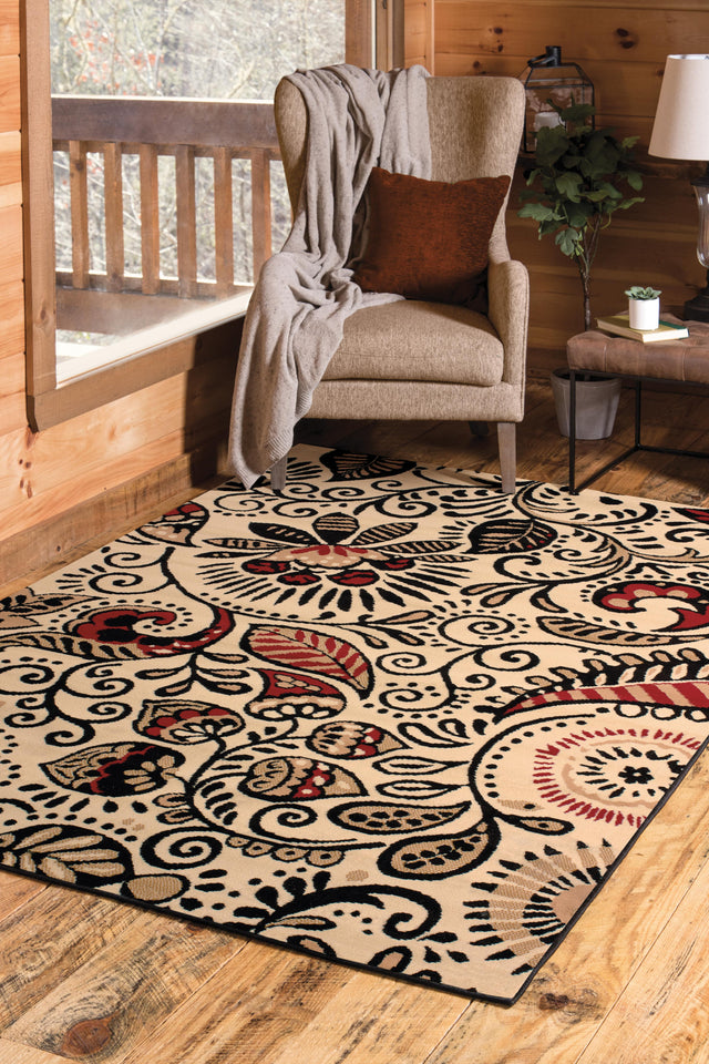 United Weavers Dallas Bandanna Ivory (851-11015) Rugs