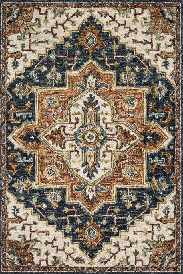 Loloi Victoria Vk-19 Blue / Multi Rugs - main flat