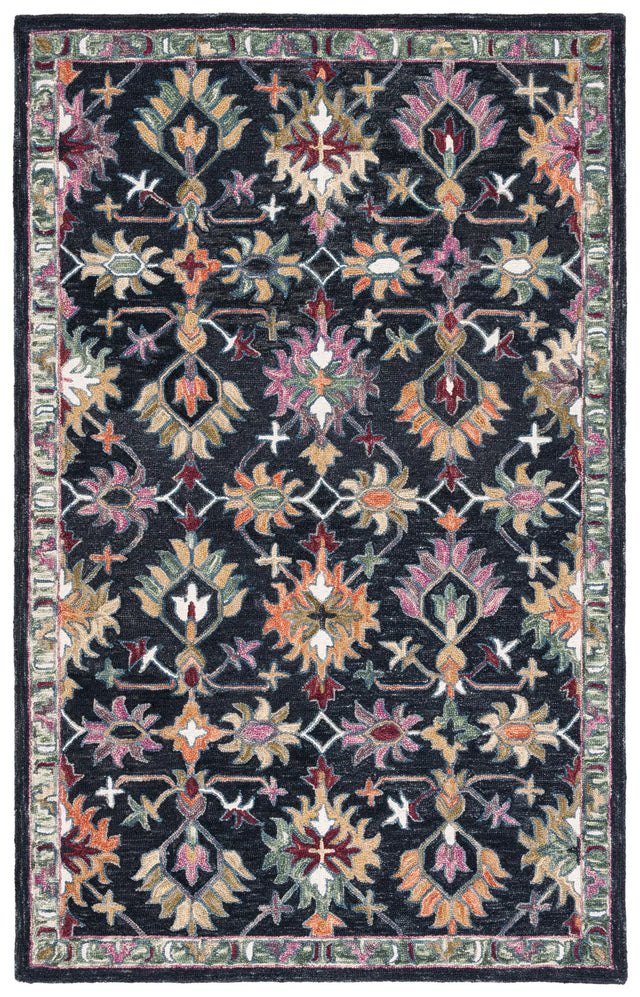 Safavieh Aspen 4'-0" x 6'-0" Rug in Black / Pink