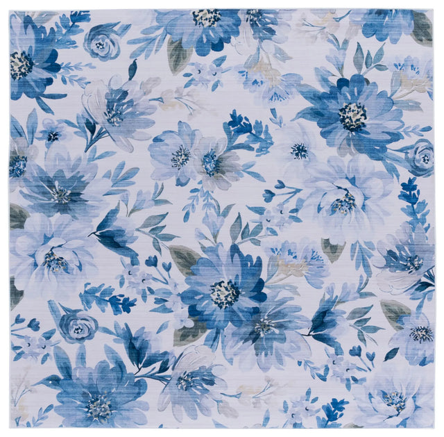 Safavieh Tacoma 6'-0" x 6'-0" Rug in Light Blue / Blue
