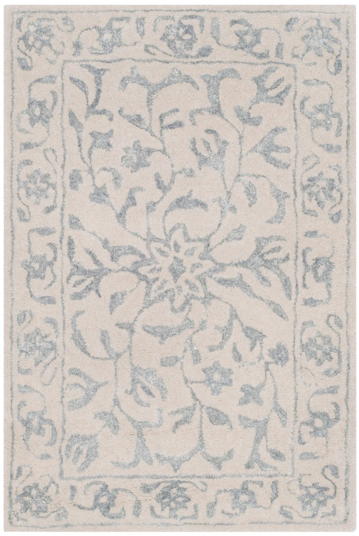 Safavieh Glamour 2'-0" x 3'-0" Rug in Silver / Ivory