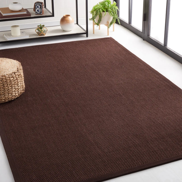 Safavieh Natural Fiber 4'-0" x 6'-0" Rug in Chocolate / Dark Brown