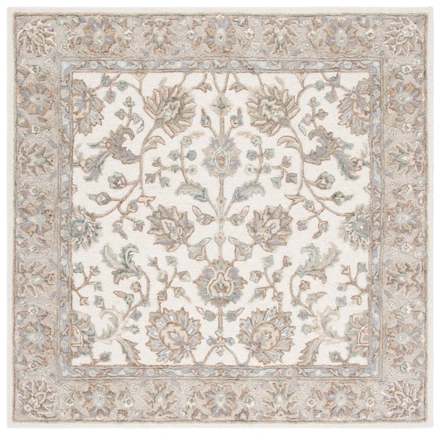 Safavieh Glamour 6'-0" x 6'-0" Rug in Ivory / Grey