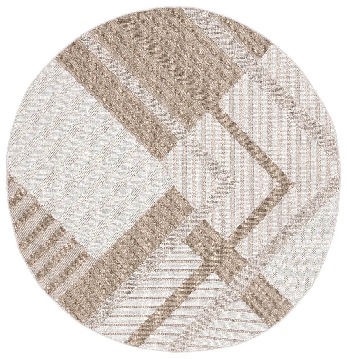 Safavieh Global 5'-3" x 5'-3" Rug in Beige / Light Beige