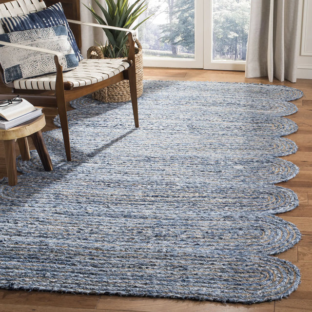 Safavieh Cape Cod 4'-0" x 6'-0" Rug in Blue / Natural