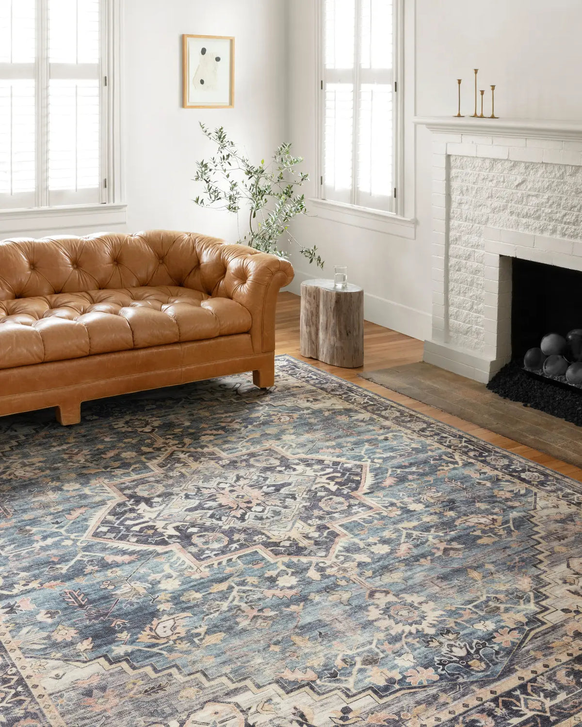 Loloi Hathaway Hth-01 Navy/Multi Rugs - room scene 1