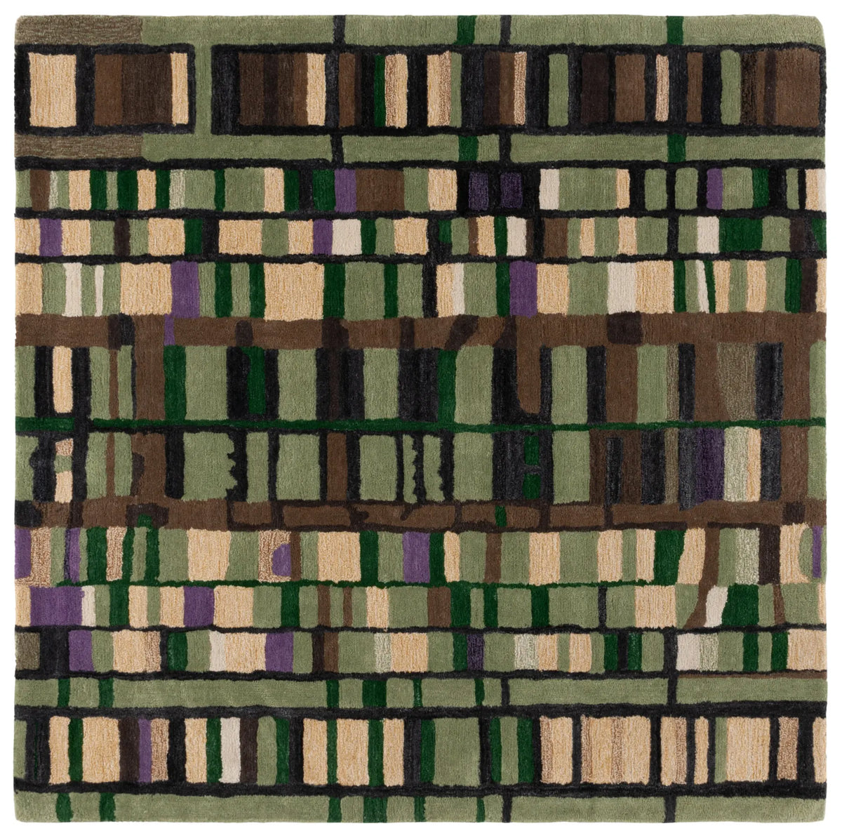 Safavieh Rodeo Drive 6'-0" x 6'-0" Rug in Green / Purple