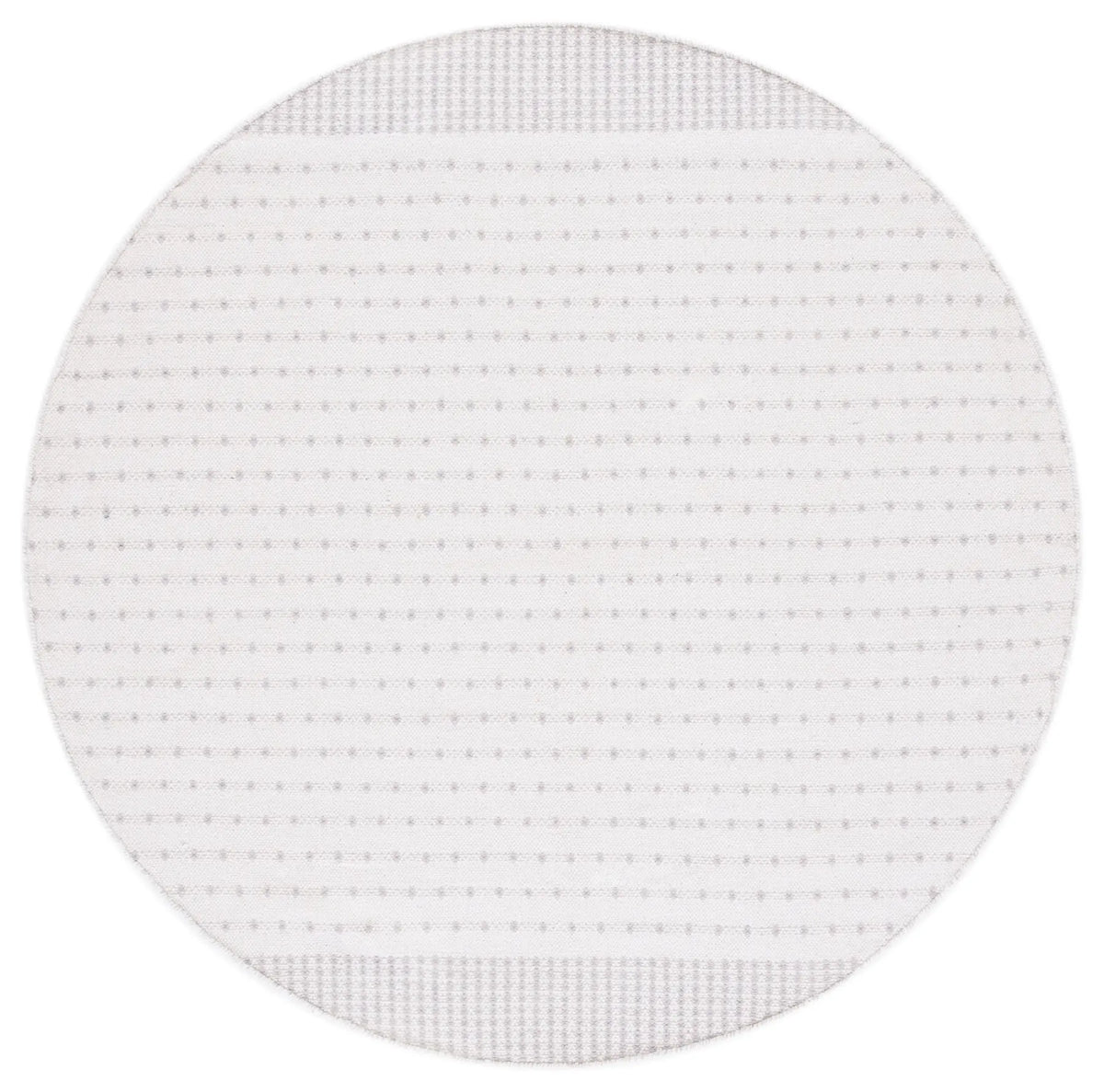 Safavieh Montauk 6'-0" x 6'-0" Rug in Light Grey / Ivory