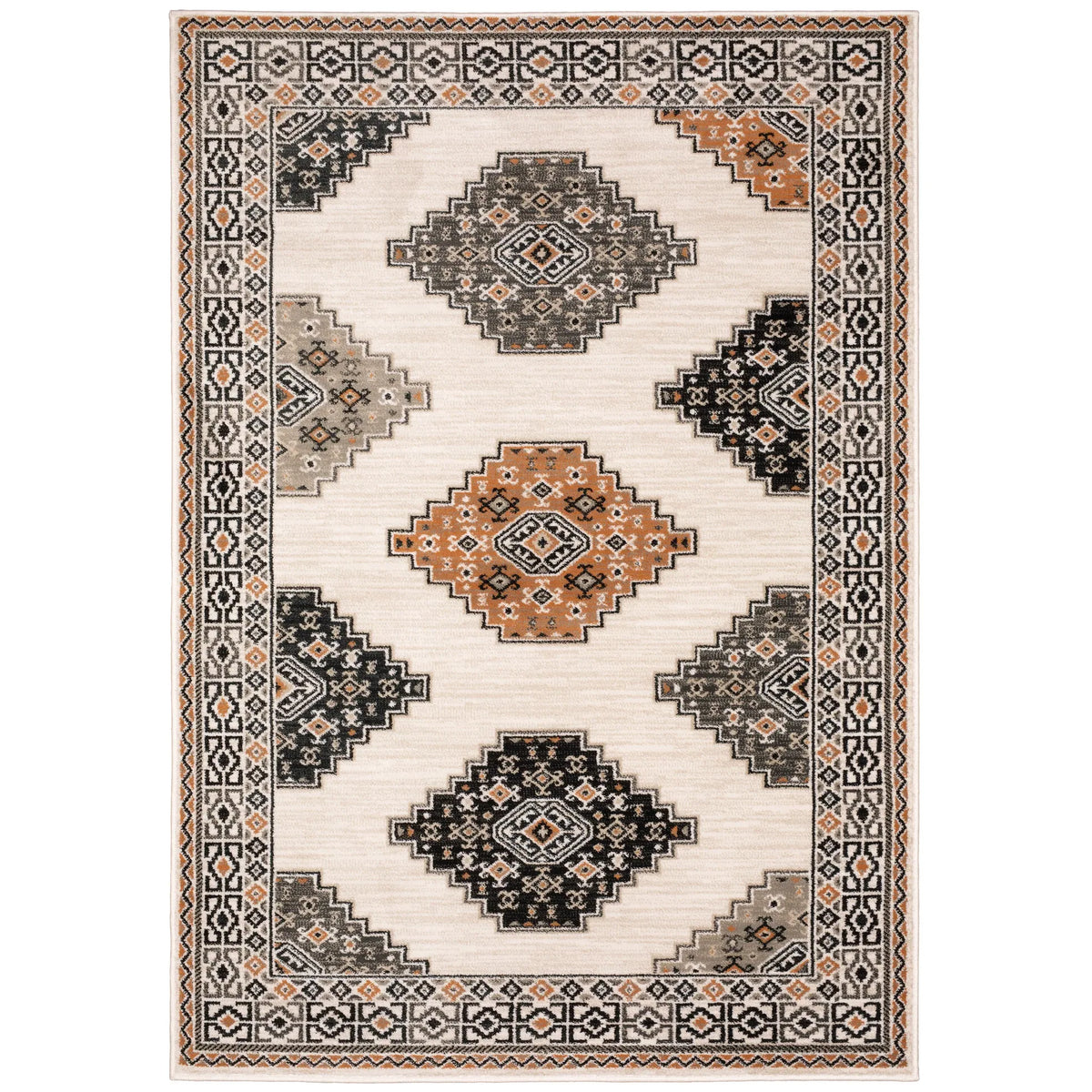Oriental Weavers Sphinx Georgia 640A0 Ivory/ Multi Rugs - main flat